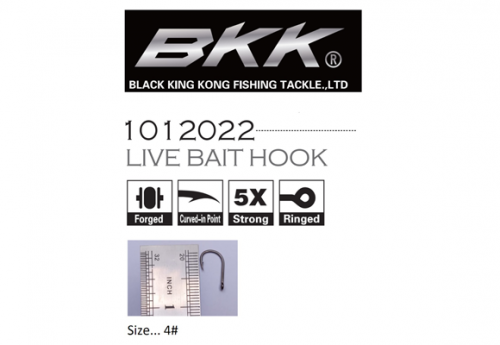 BKK Fishing Hooks Live Bait Hook